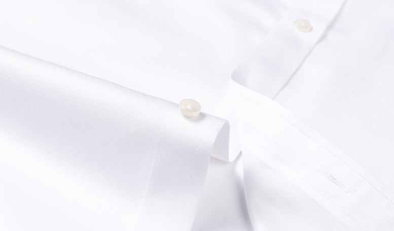 LUMEN: Camisa de Vestir Blanca de Algodón para Hombre
