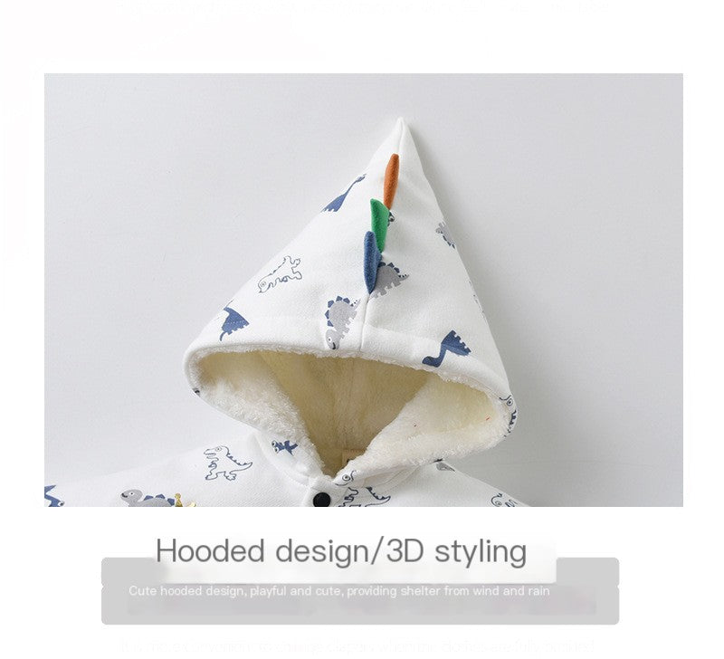Capa Impermeable Infantil con Diseño de Dinosaurio