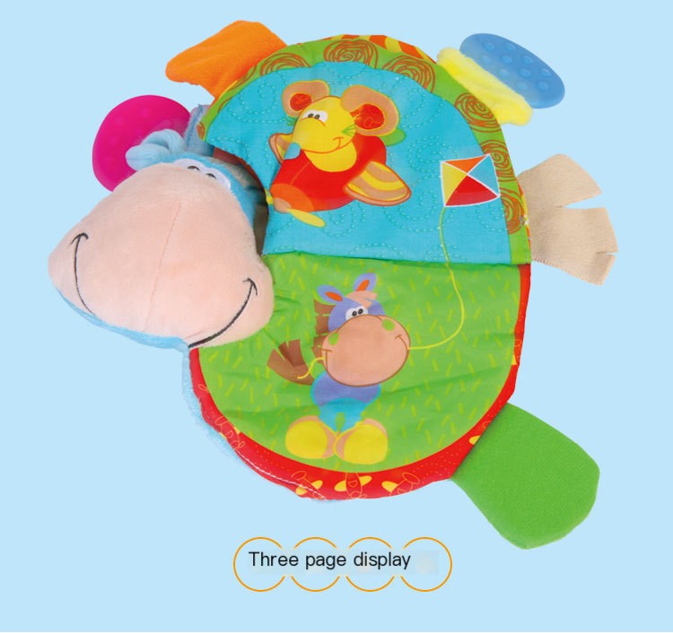 Libro de tela para bebé con mordedera