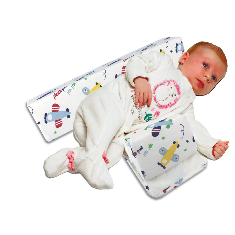 Almohada moldeadora para bebés recién nacidos, antivuelco, para dormir de lado, triangular