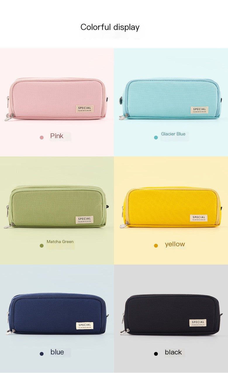 Estuche doble para lápices color macaron