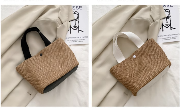 Bolsa Bohemia de Rattan Tejida