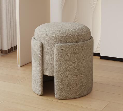 Silla de tocador pequeña tapizada en cashmere