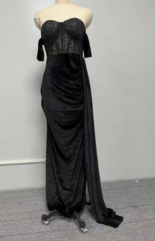 Selina: Vestido de fiesta de noche sin espalda