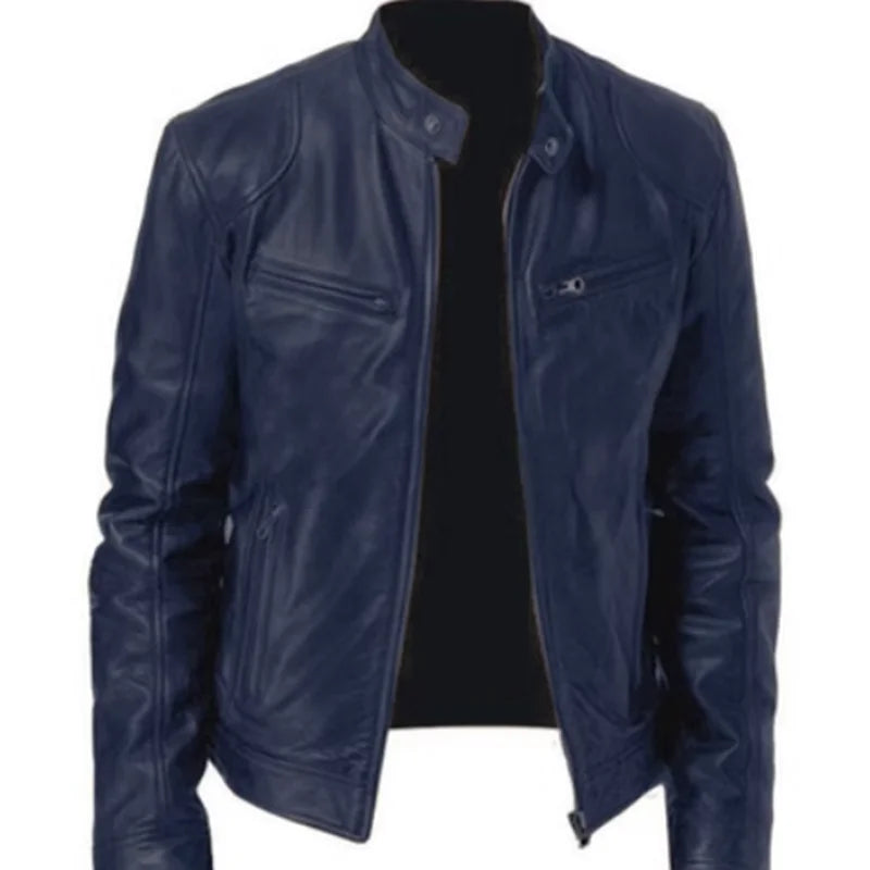 https://ae01.alicdn.com/kf/S2567619aa97748308c10992aa9317b77S/2023-Fashion-Mens-Leather-Jacket-Slim-Fit-Stand-Collar-PU-Jacket-Male-Anti-wind-Motorcycle-Lapel.jpg