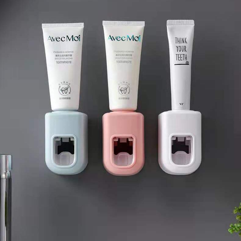 Dispensador automático para pasta dental de pared sin perforación