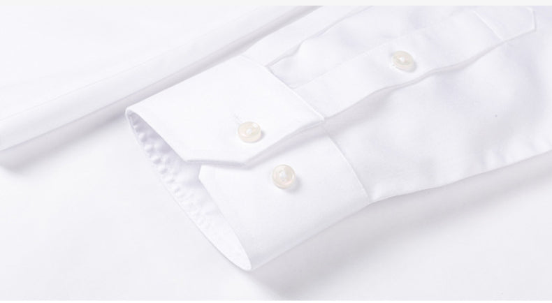 LUMEN: Camisa de Vestir Blanca de Algodón para Hombre