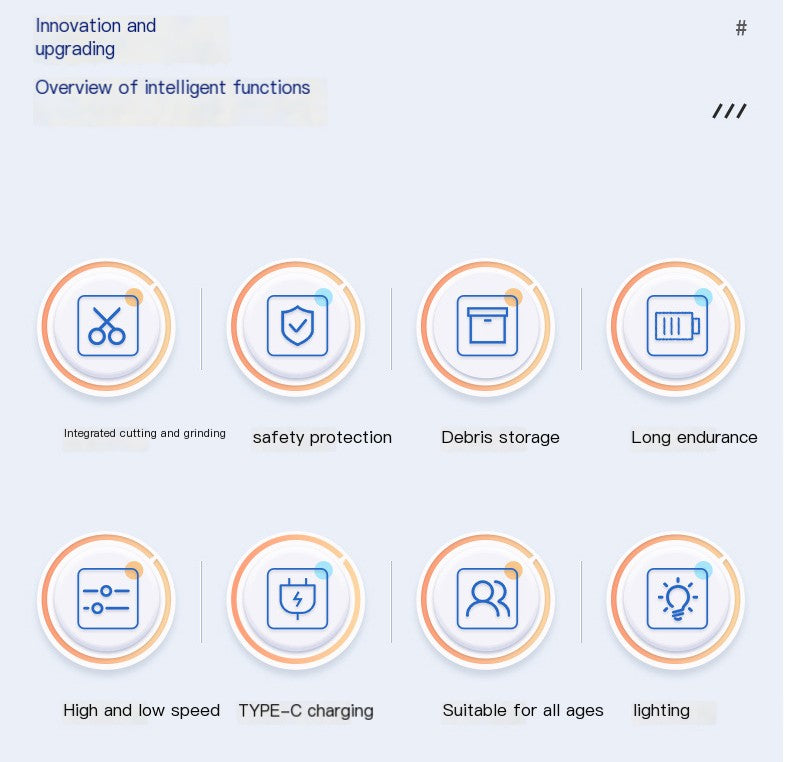 Cortaúñas eléctrico automático