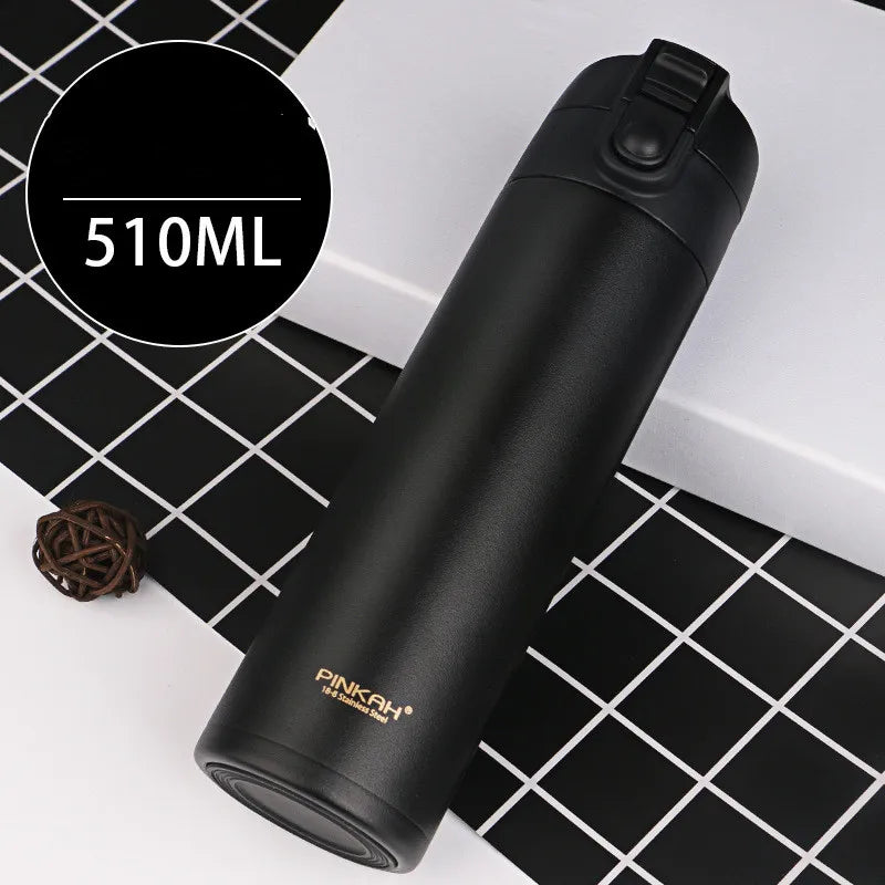 Taza Térmica Portátil para Hombres y Mujeres con Tapa de Rebote para Negocios
