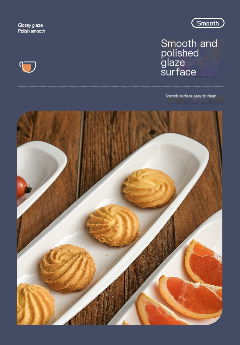 Plato de cerámica con niveles para pastel, bandeja de postre de porcelana con forma de barco, estante de bambú para sushi, vajilla de restaurante, plato de gasa, fiesta de ópera