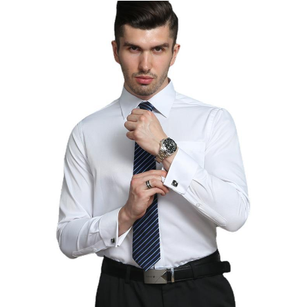 LYON: Camisa de Vestir Francesa de Algodón Premium para Hombre
