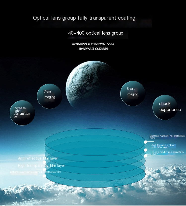 Telescopio astronómico con trípode ajustable - SkyVista UltraZoom 6000X