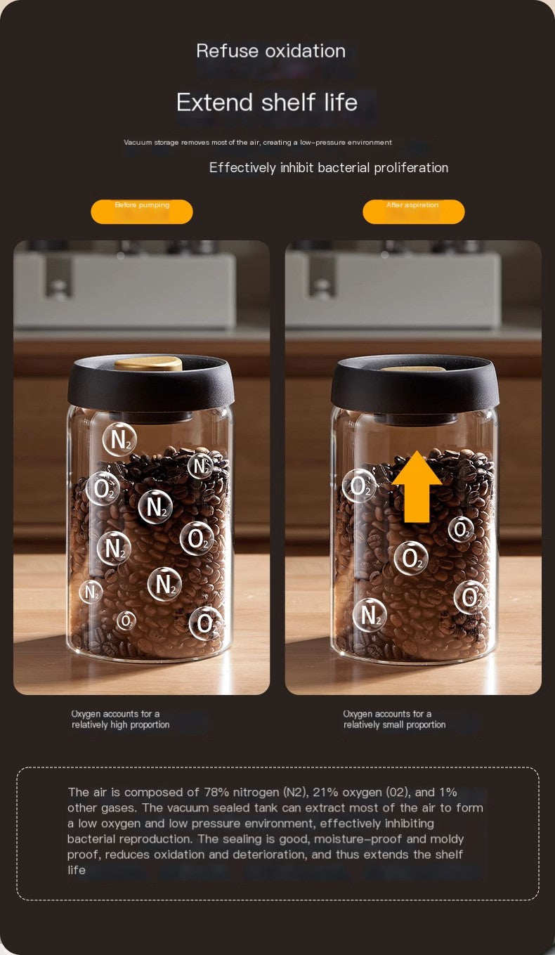 Olla de vidrio hermético Fortex para granos