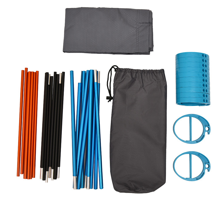 Cama individual de aluminio ligero para exteriores, cóncava y convexa, plegable, portátil, para oficina, almuerzo, camping, AT6746