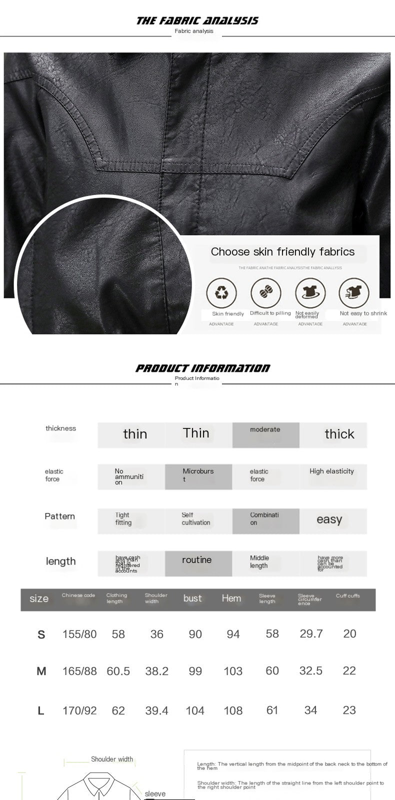 Chaqueta de piel sintética para mujer con mangas largas