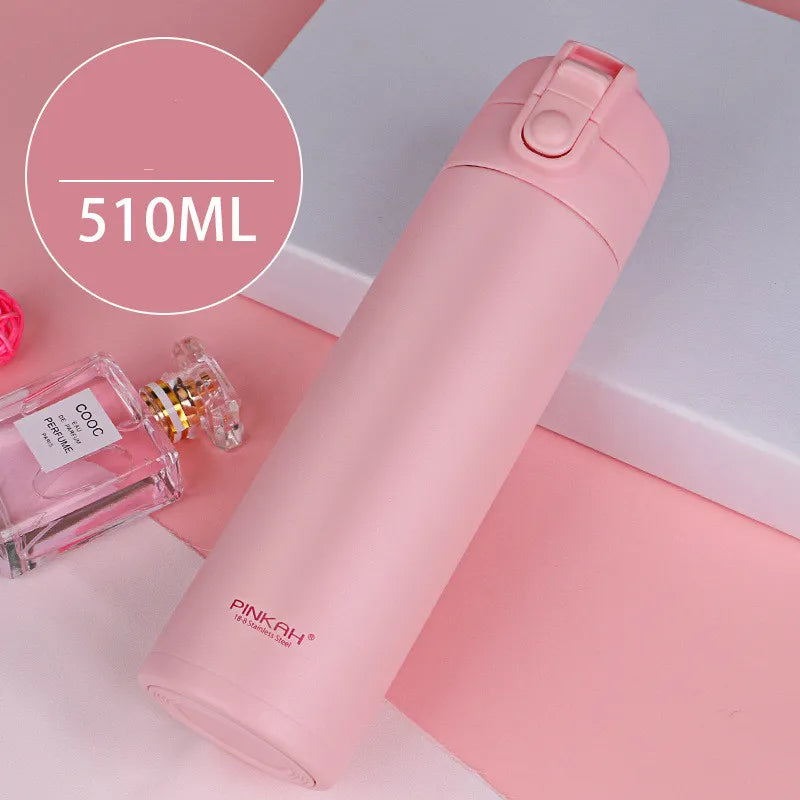 Taza Térmica Portátil para Hombres y Mujeres con Tapa de Rebote para Negocios