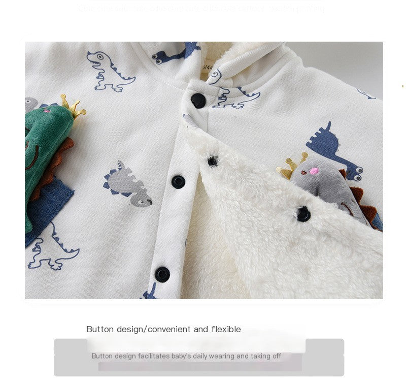 Capa Impermeable Infantil con Diseño de Dinosaurio