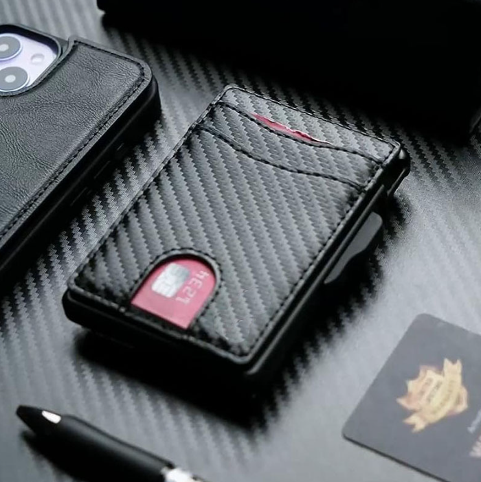 Cartera Porta Tarjetas Slim con Protección RFID – Diseño Minimalista y Seguro