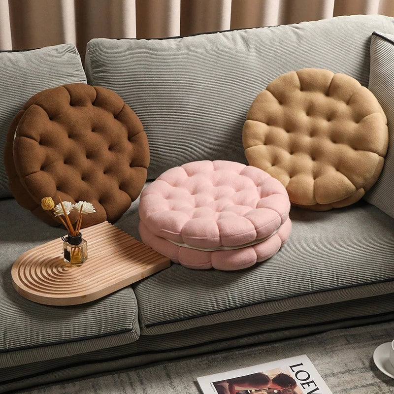 Cojín Simulado de Galleta para Decoración del Hogar