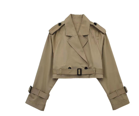 Gabardina con mangas ajustables