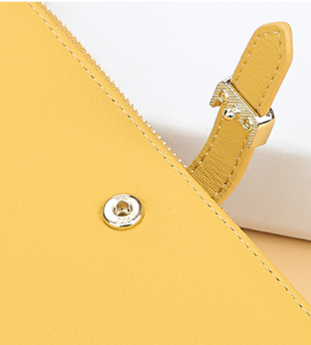 Cartera de Mujer con Compartimentos Múltiples y Cierre de Cremallera