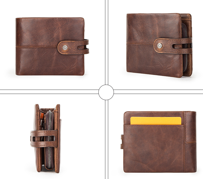 Cartera para Hombre – Estilo Clásico, Resistente y Antirrobo