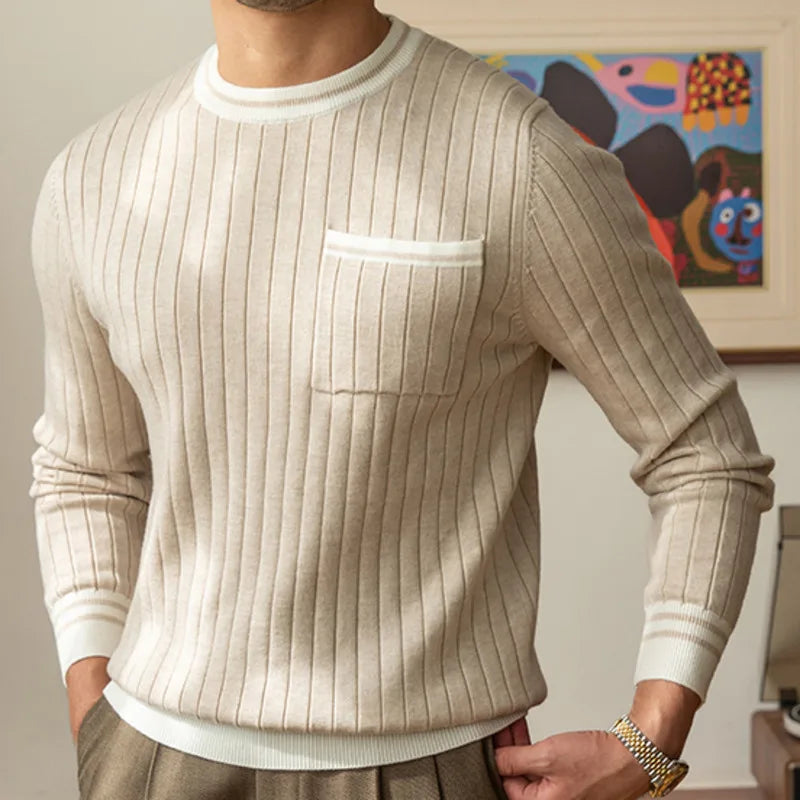 https://ae01.alicdn.com/kf/S7f64a56602ba43f5ad609a40d797740aN/Casual-Round-Neck-Men-Knitted-Sweater-Striped-Contrasting-Colors-Pocket-Men-s-Pullover-Mode-Homme-Contrasting.jpg