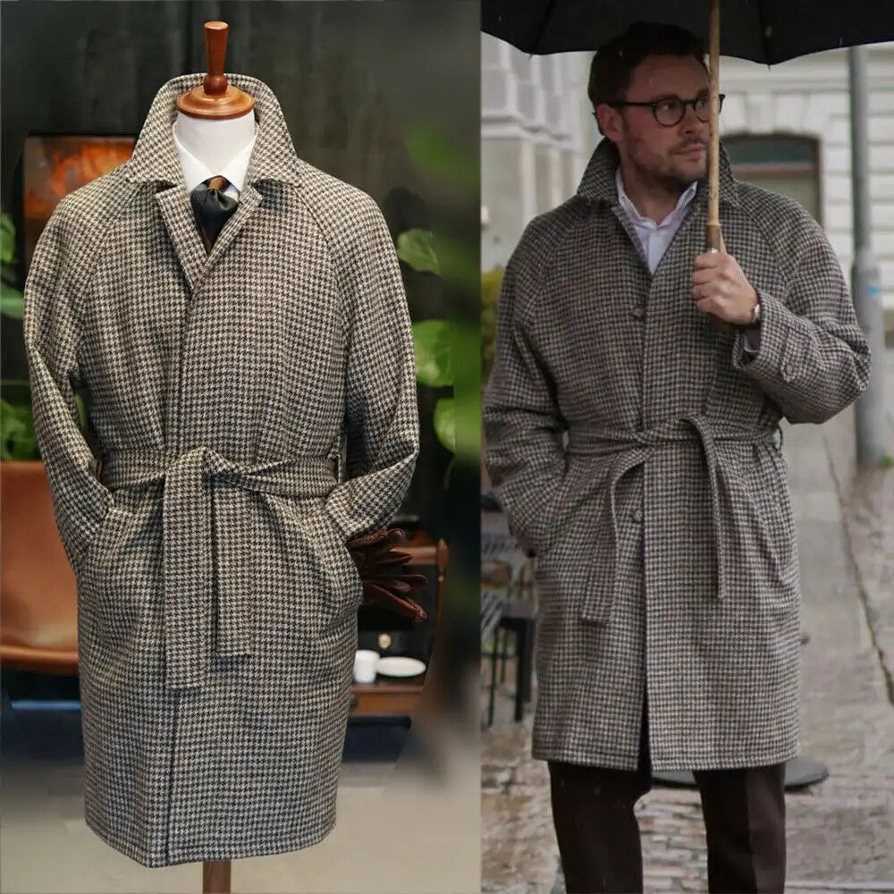 https://ae01.alicdn.com/kf/Hcfa2b2d36e114bf1a1860f1e75b0f9a6x/Costume-Homme-Men-Gray-Houndstooth-Overcoat-Blazer-Single-Breasted-with-Belt-Tuxedos-Coats-Causal-Prom.jpg