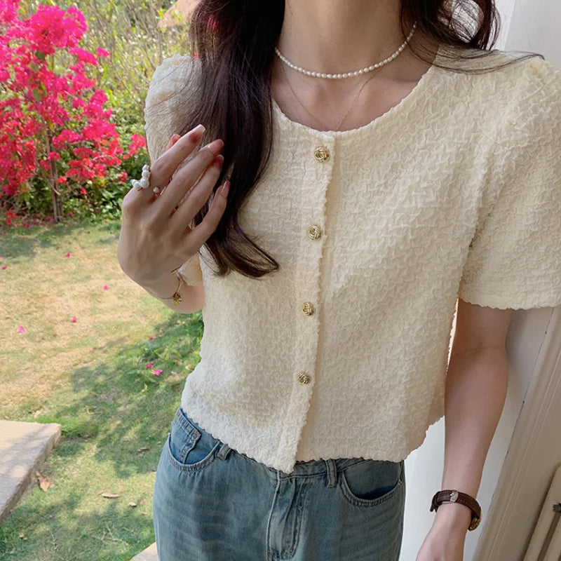 https://ae01.alicdn.com/kf/Sb018e53bc3434c729537ac2e927465dc7/Korean-Chic-O-neck-Short-Sleeve-Shirt-Women-Fashion-Buttons-Slim-Short-Tops-Female-Blouse-Ladies.jpg