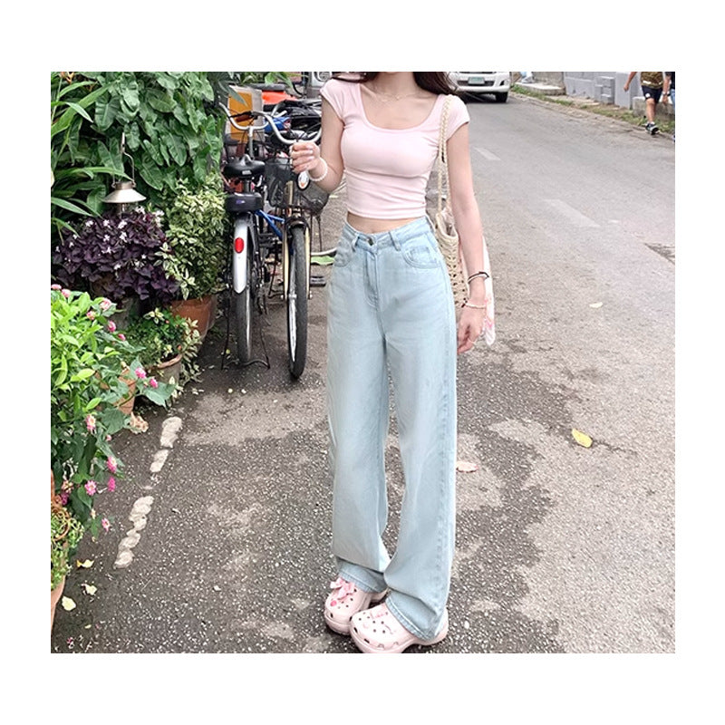 Jeans azules para mujer de alta calidad