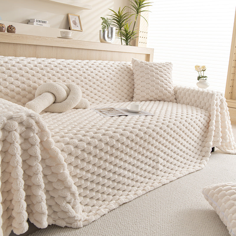 Funda de sofá antideslizante de felpa