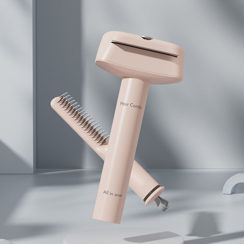 Cepillo para mascotas autolimpiante desmontador y removedor de pelo