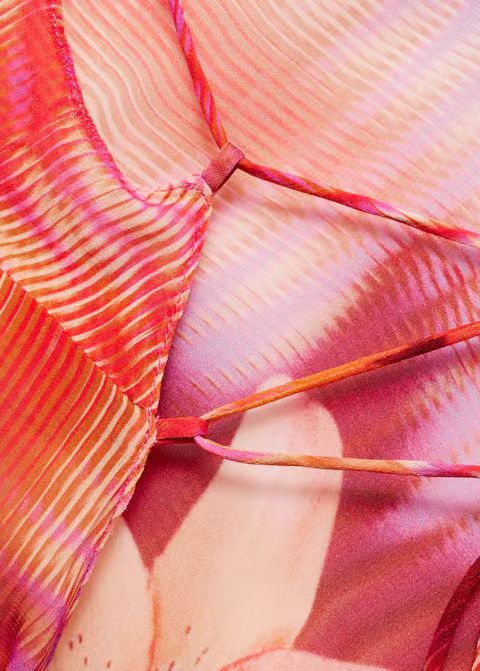 Iris: Vestido halter estampado