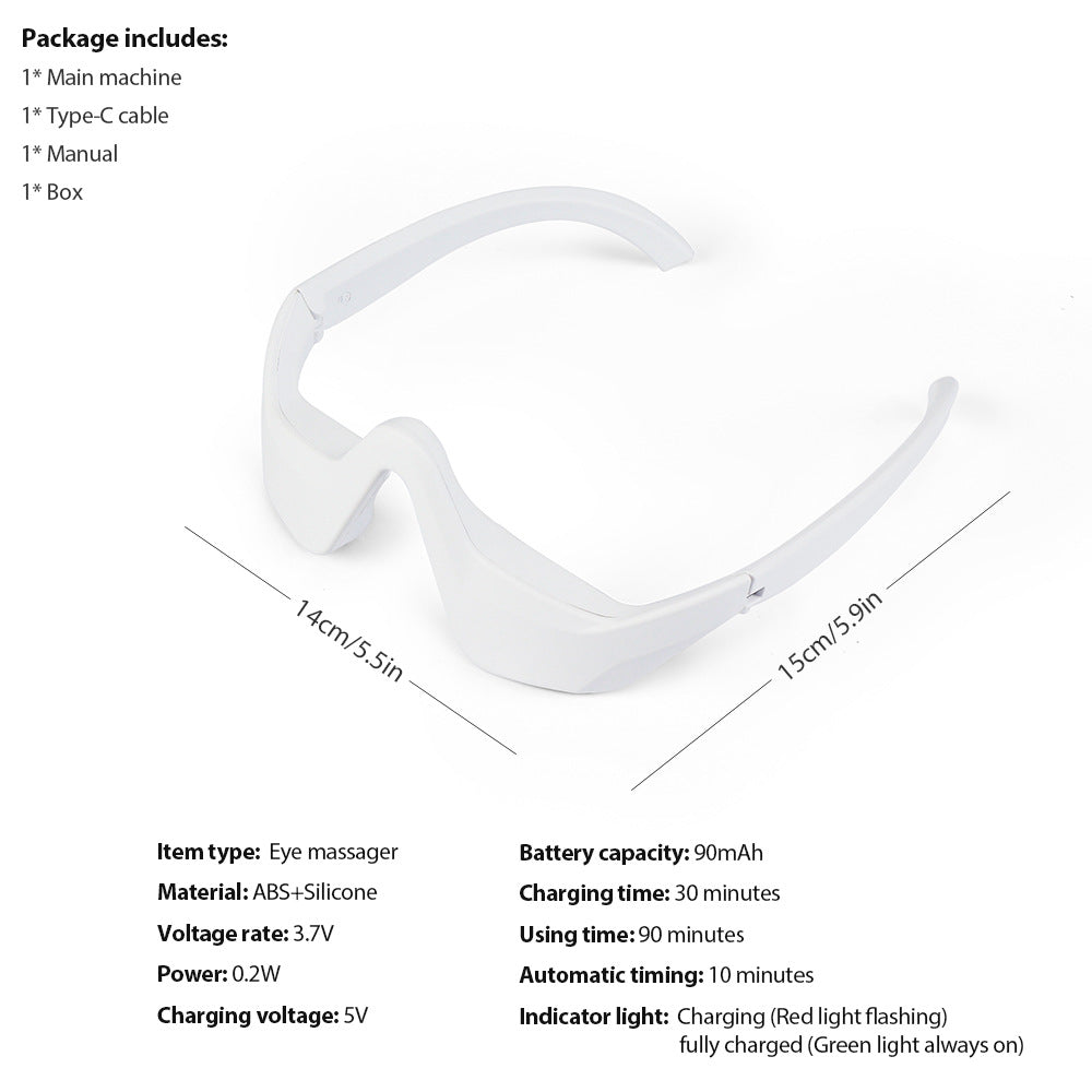 Masajeador de ojos con luz roja