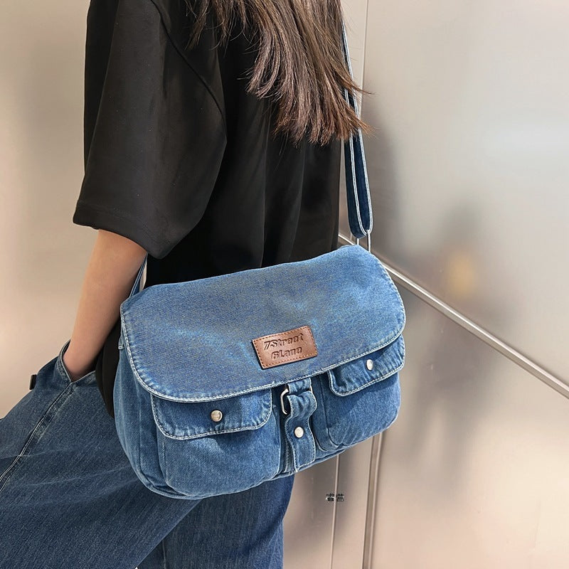 Bolsa estilo jeans retro