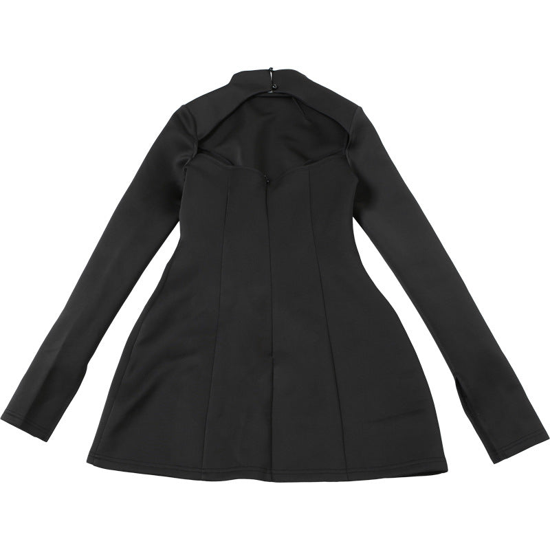 Ónix: Vestido elegante de manga larga