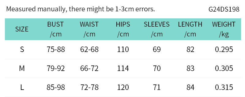 Falda ajustada de manga larga con cuello redondo en color liso