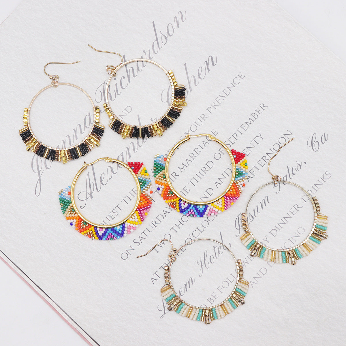 Arracadas de Aro "Summer Vibes" (Vibras de Verano) - Joyería de Tendencia