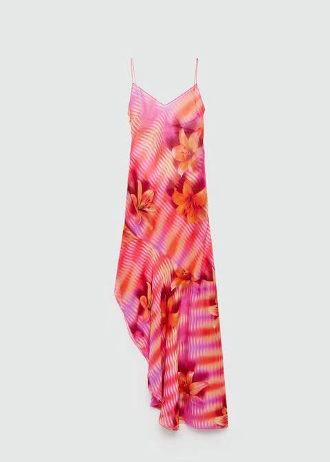 Iris: Vestido halter estampado