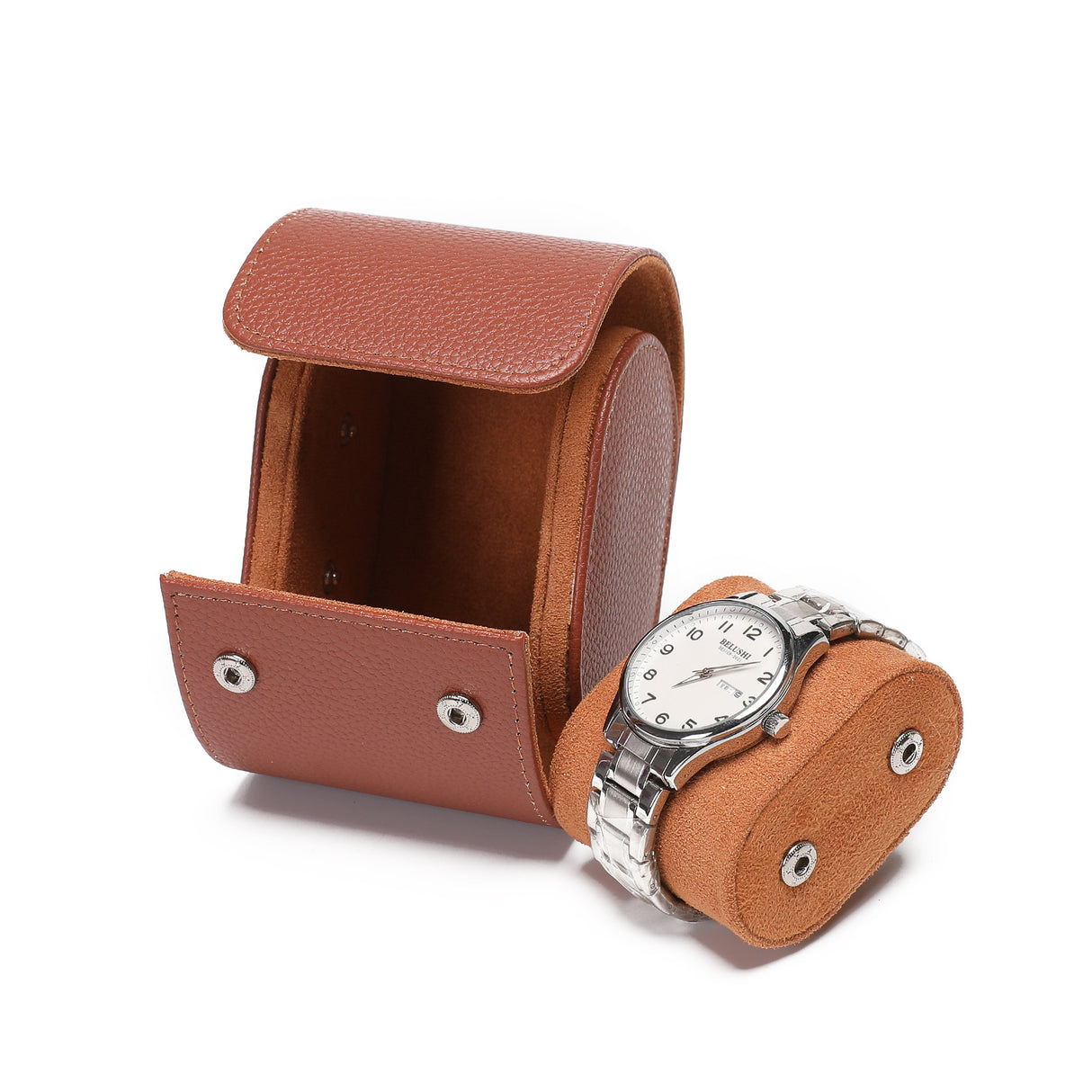 Funda de cuero con un compartimento