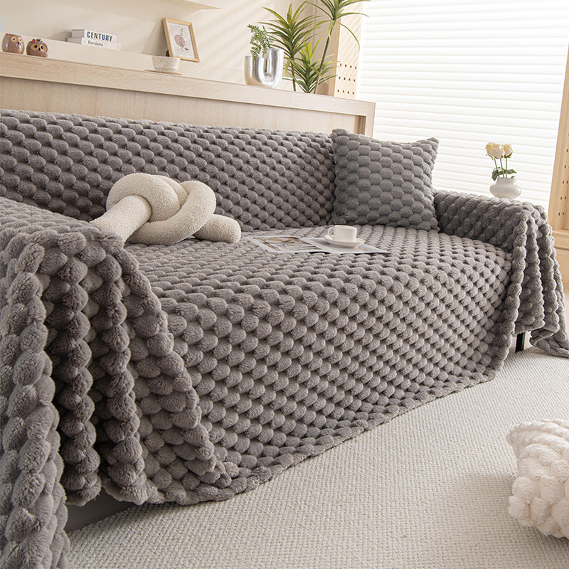 Funda de sofá antideslizante de felpa