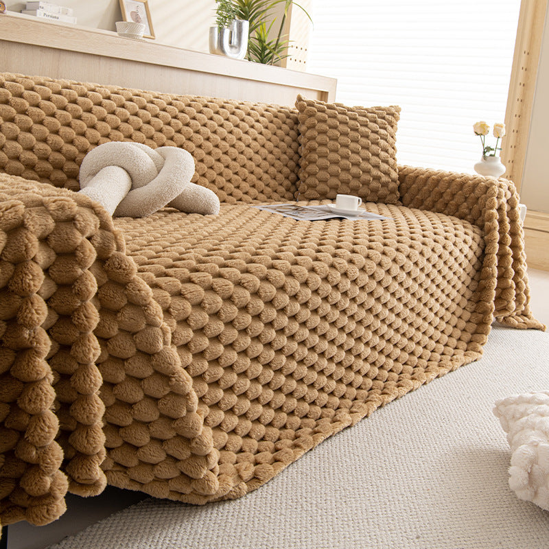 Funda de sofá antideslizante de felpa