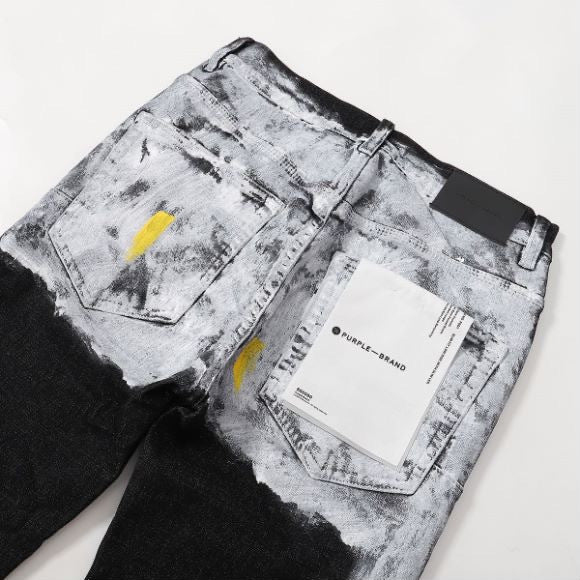 Jeans con estilo de manchas de pintura