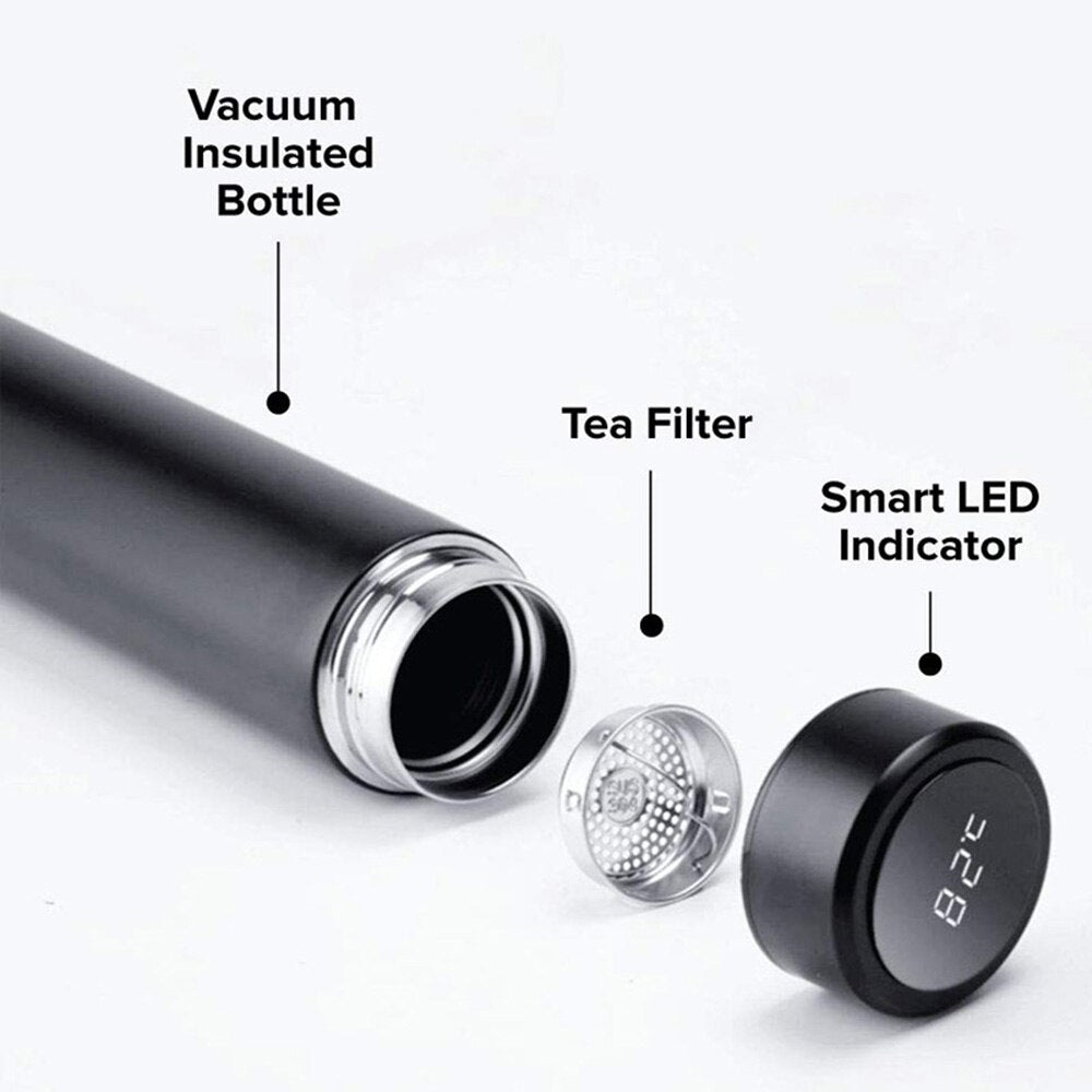 Botella Térmica con Pantalla de Temperatura LED