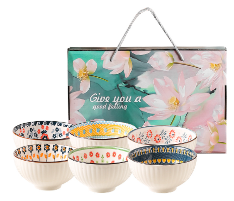 Vajilla colorida cerámica