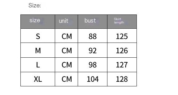 Vestido con falda larga de poliéster para mujer