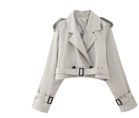 Gabardina con mangas ajustables