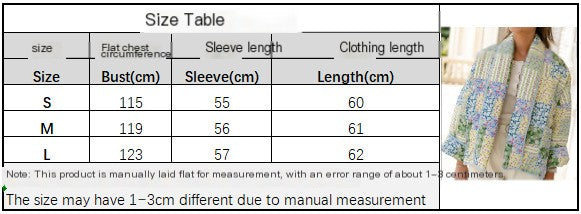 Abrigo acolchado de algodón estampado de moda con solapa