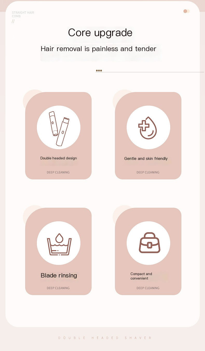 Depiladora eléctrica 2 en 1 – afeitadora y epiladora