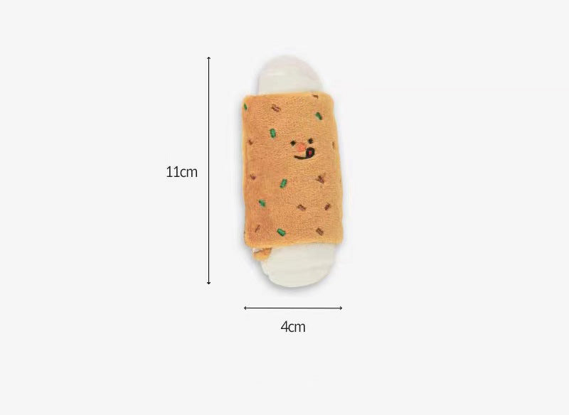 Juguete de comida lenta con voz de pastel de arroz para perros